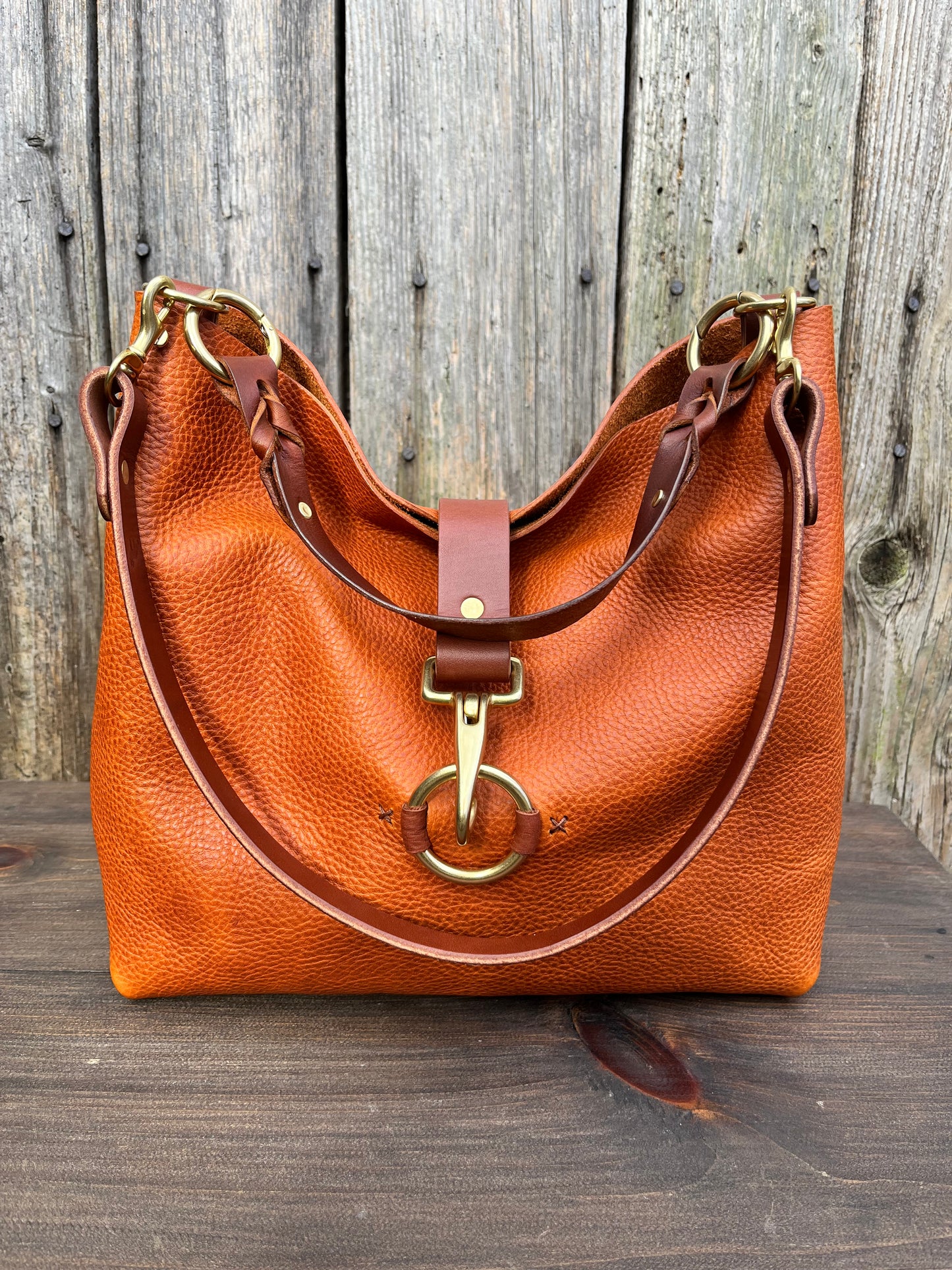 SoHo Handbag in Badalassi Carlo Italian Vachetta Leather in Olmo