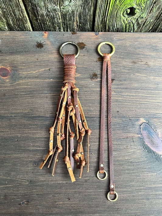 Handmade Rustic Leather Tassels