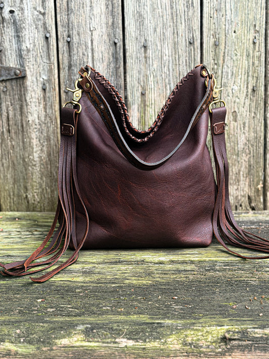 Scout Bucket in Dark Brown Oil-tanned Cowhide