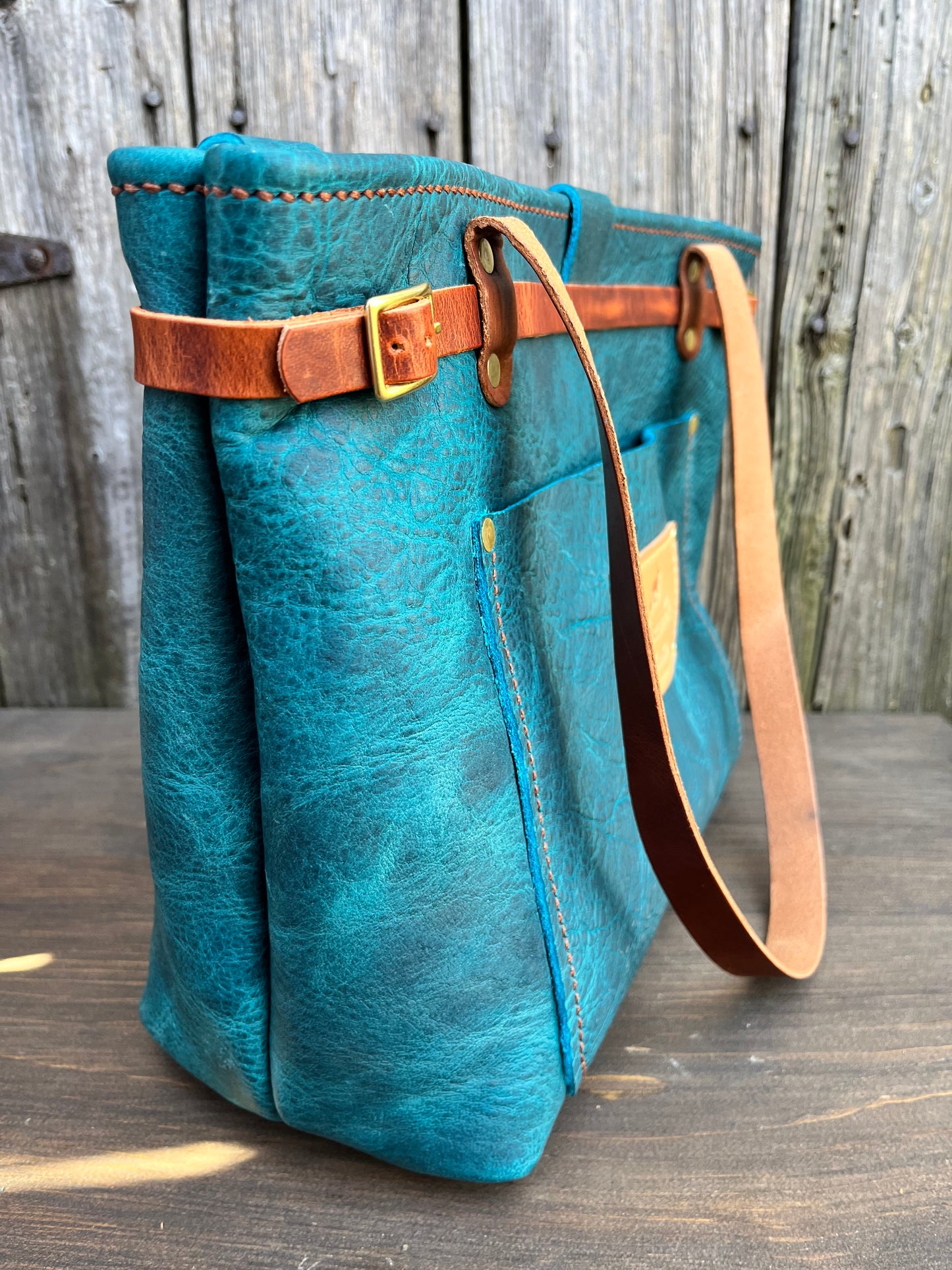 Foxy Organizer Tote Mini in Blue Bison