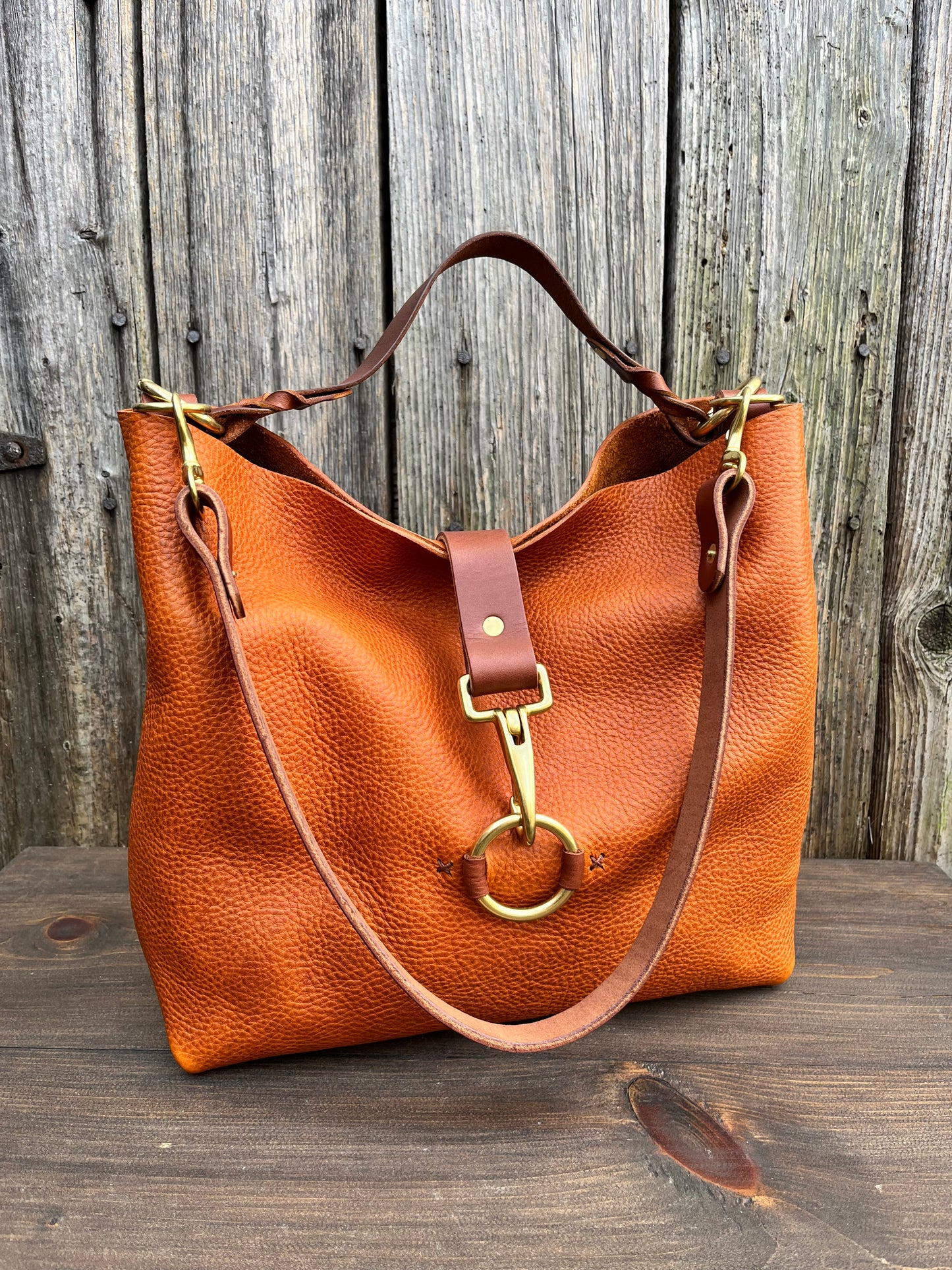 SoHo Handbag in Badalassi Carlo Italian Vachetta Leather in Olmo