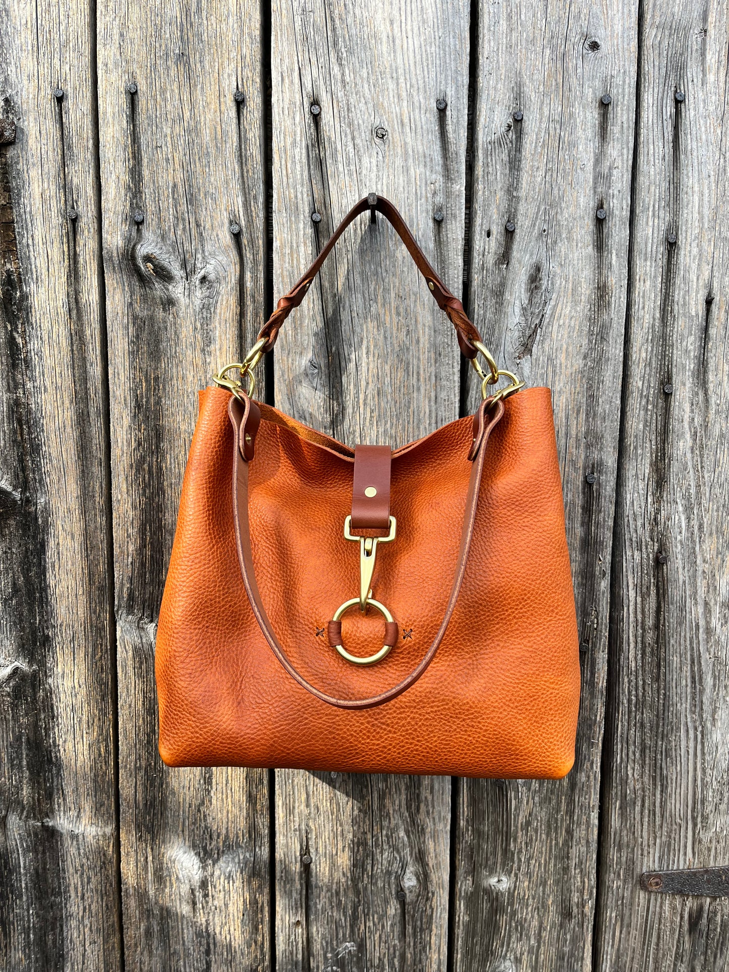 SoHo Handbag in Badalassi Carlo Italian Vachetta Leather in Olmo