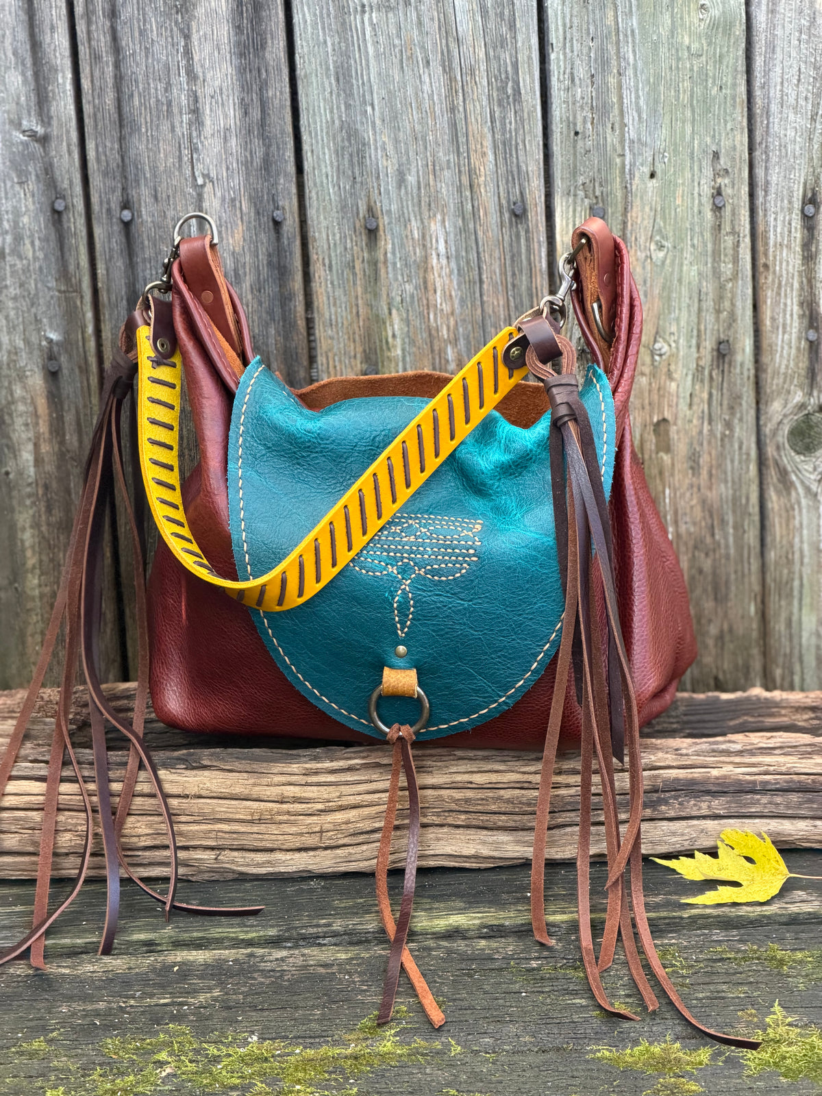 Bag Lady Strap in Hazard Horween