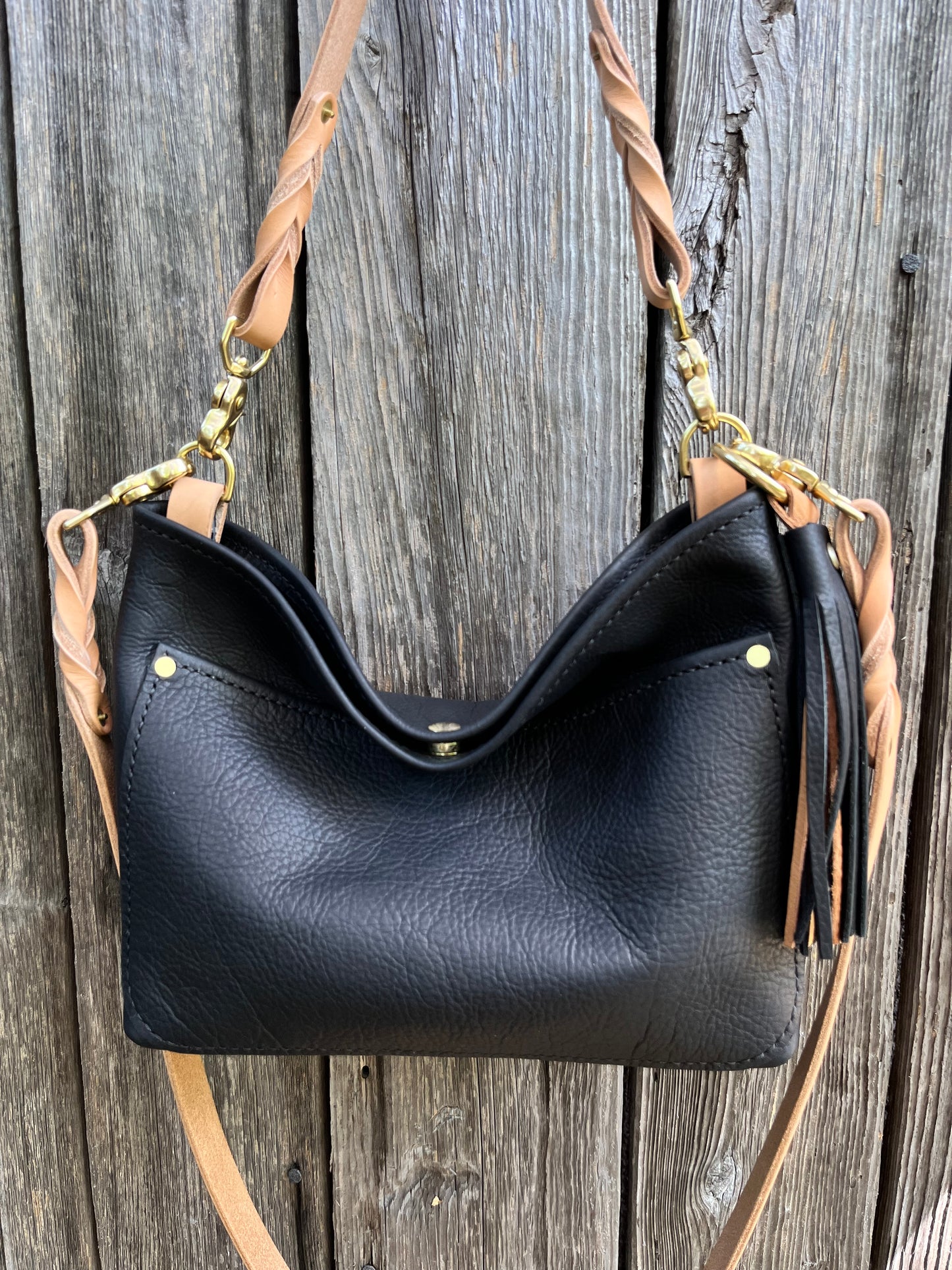 Custom Mini Mimi Convertible Bag in Black Kodiak