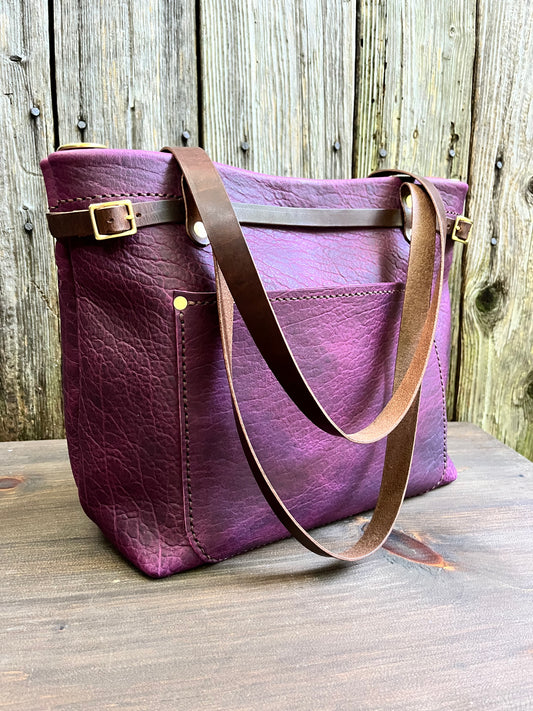 Foxy Organizer Tote Mini in Grape Bison