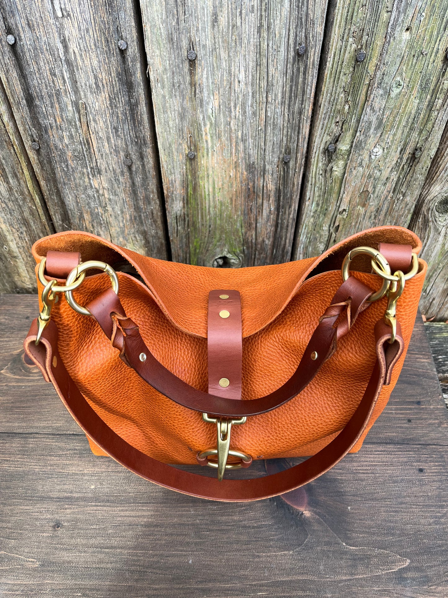 SoHo Handbag in Badalassi Carlo Italian Vachetta Leather in Olmo