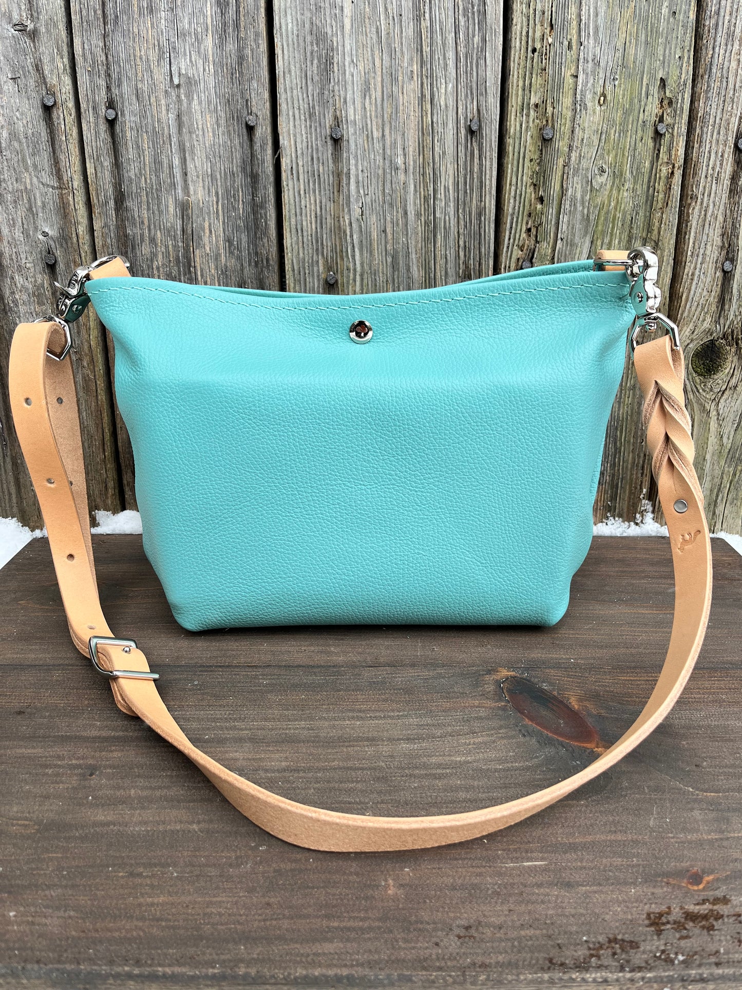 Mini Mimi Convertible Bag in Tiffany Blue Leather