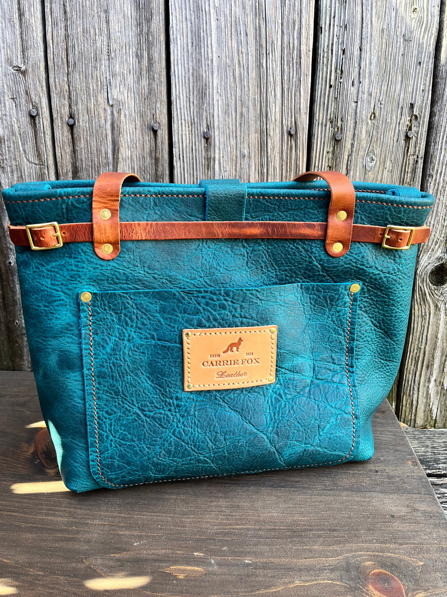 Foxy Organizer Tote Mini in Blue Bison