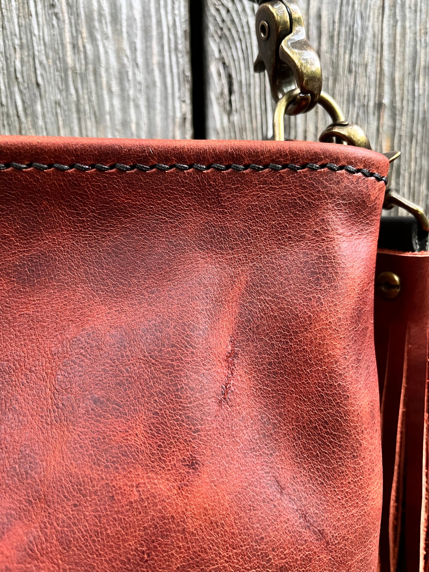 Carrie Panel Pocket Hobo in Cognac