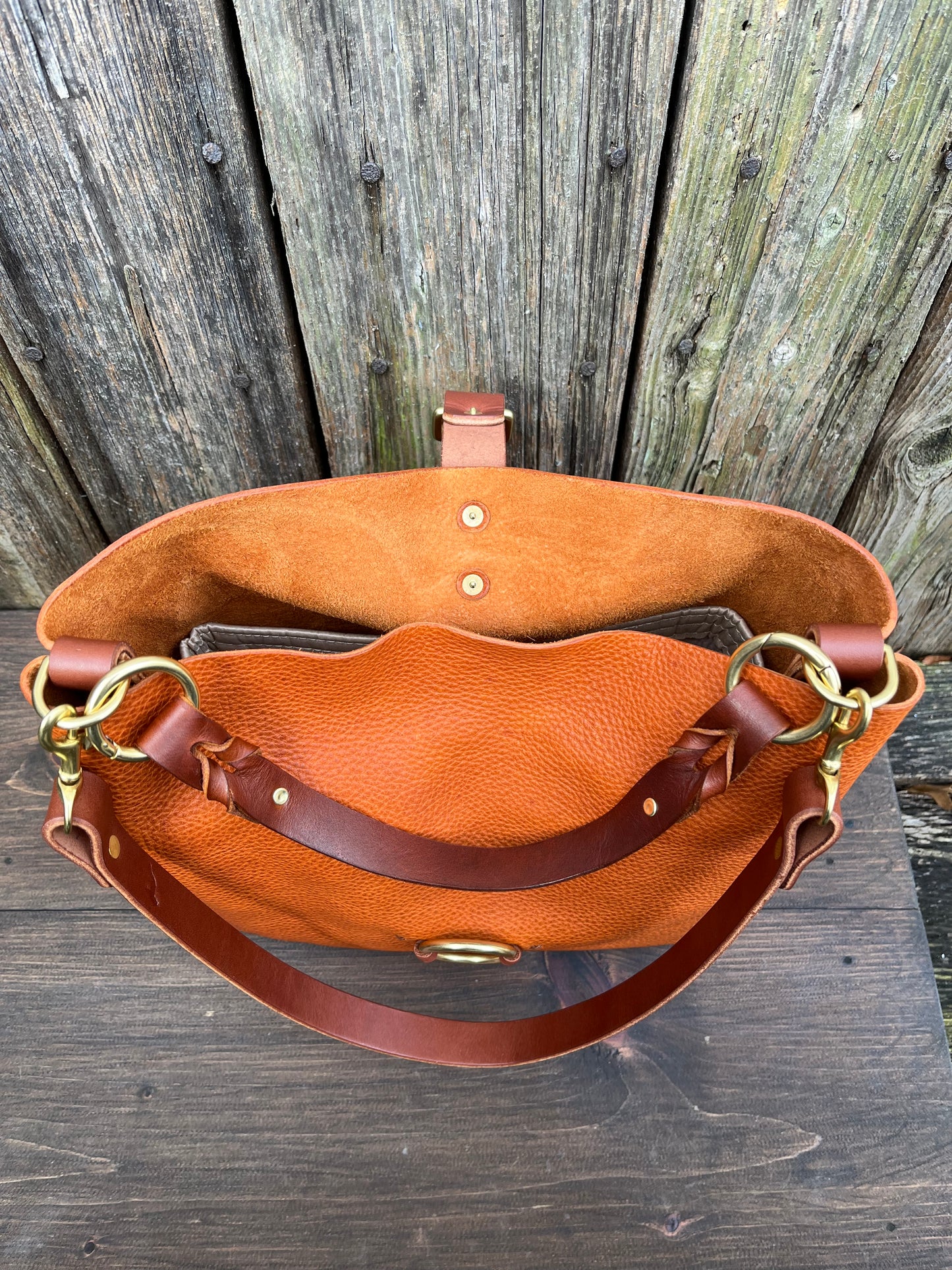 SoHo Handbag in Badalassi Carlo Italian Vachetta Leather in Olmo