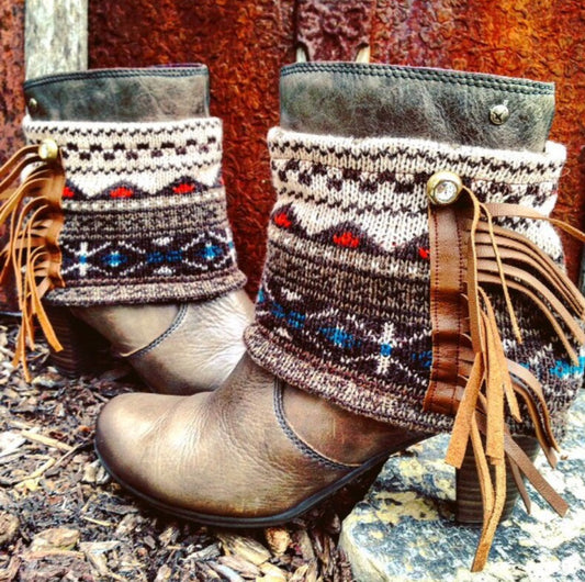Fair Isle Mini Boot Sweaters