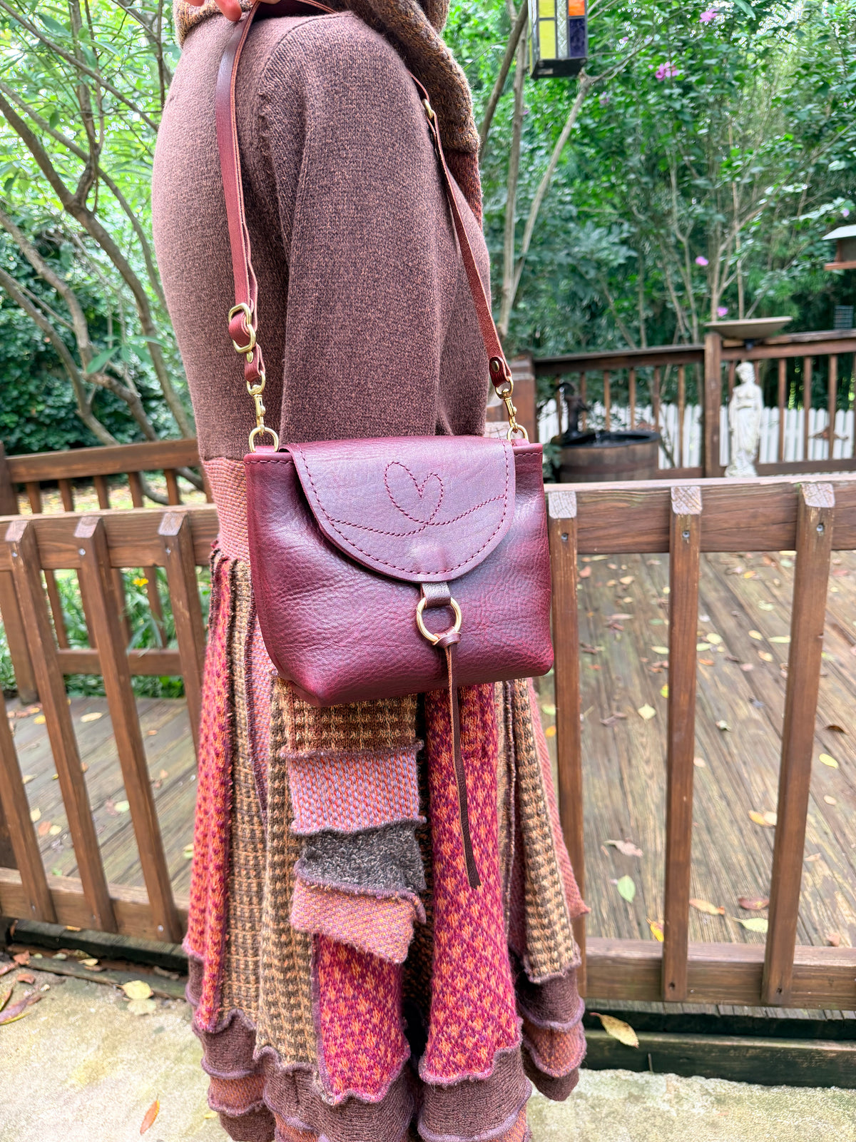 Bubby Heart Bag in Premium Oxblood