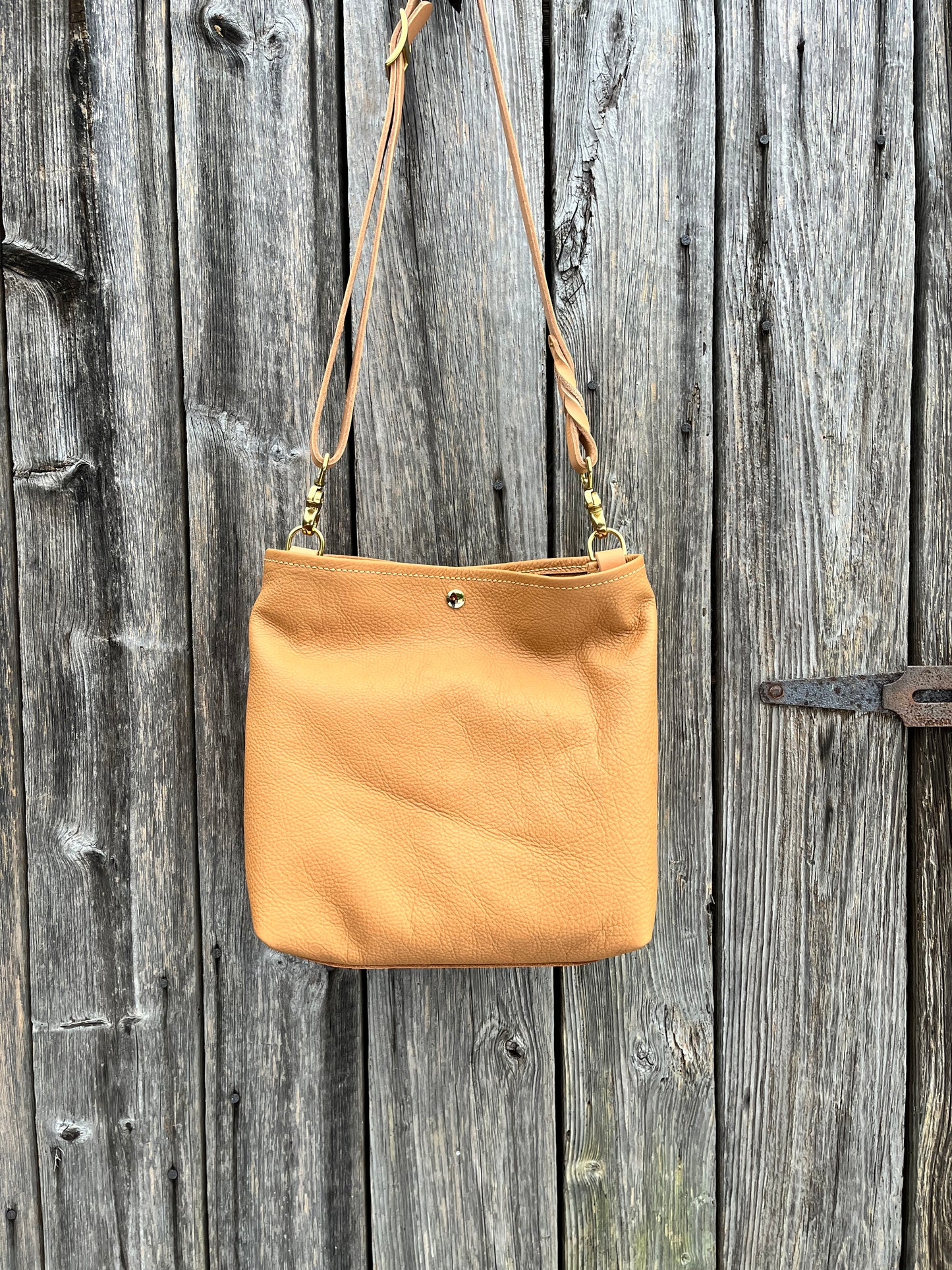 Emma Shoulder Bag in Butterscotch with Conway Strap