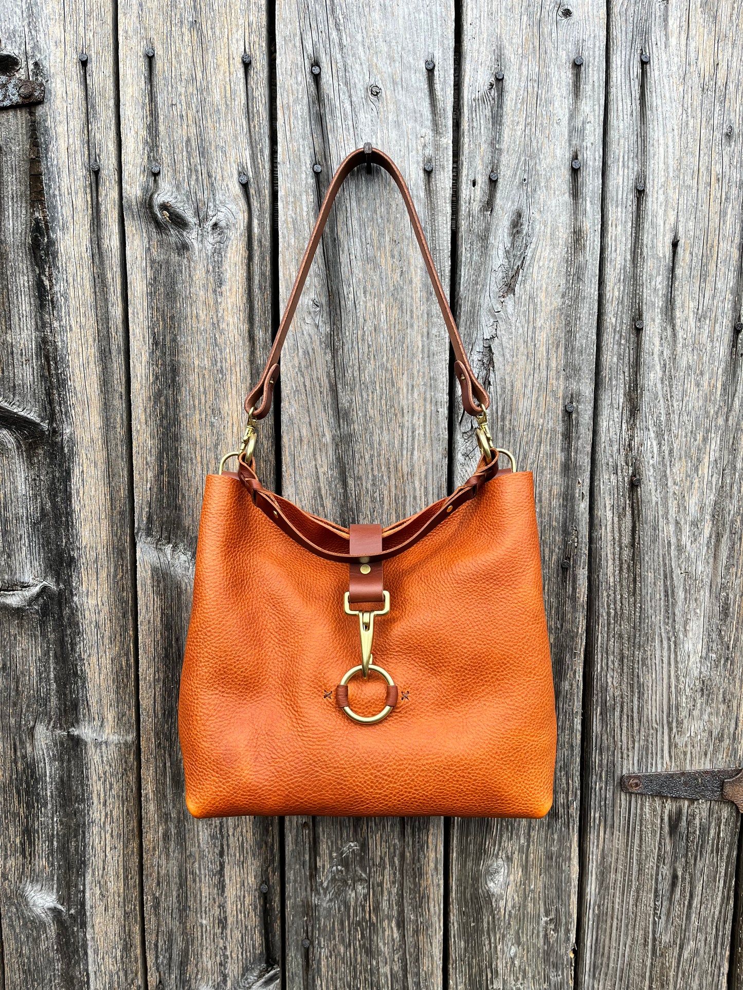 SoHo Handbag in Badalassi Carlo Italian Vachetta Leather in Olmo