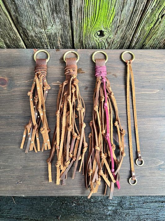 Handmade Rustic Leather Tassels