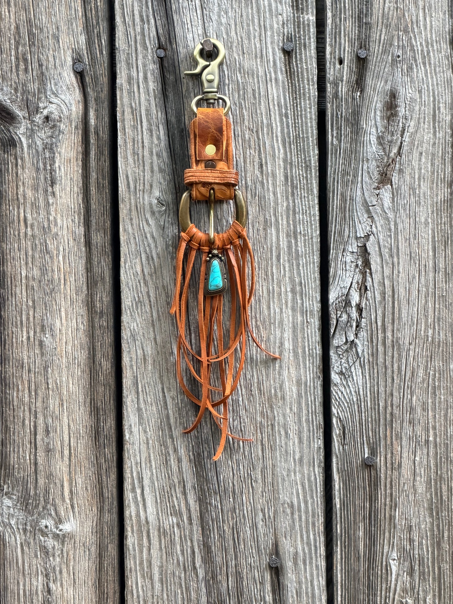 Boot Strap Tassel in Tan Deerskin Leather 12”L