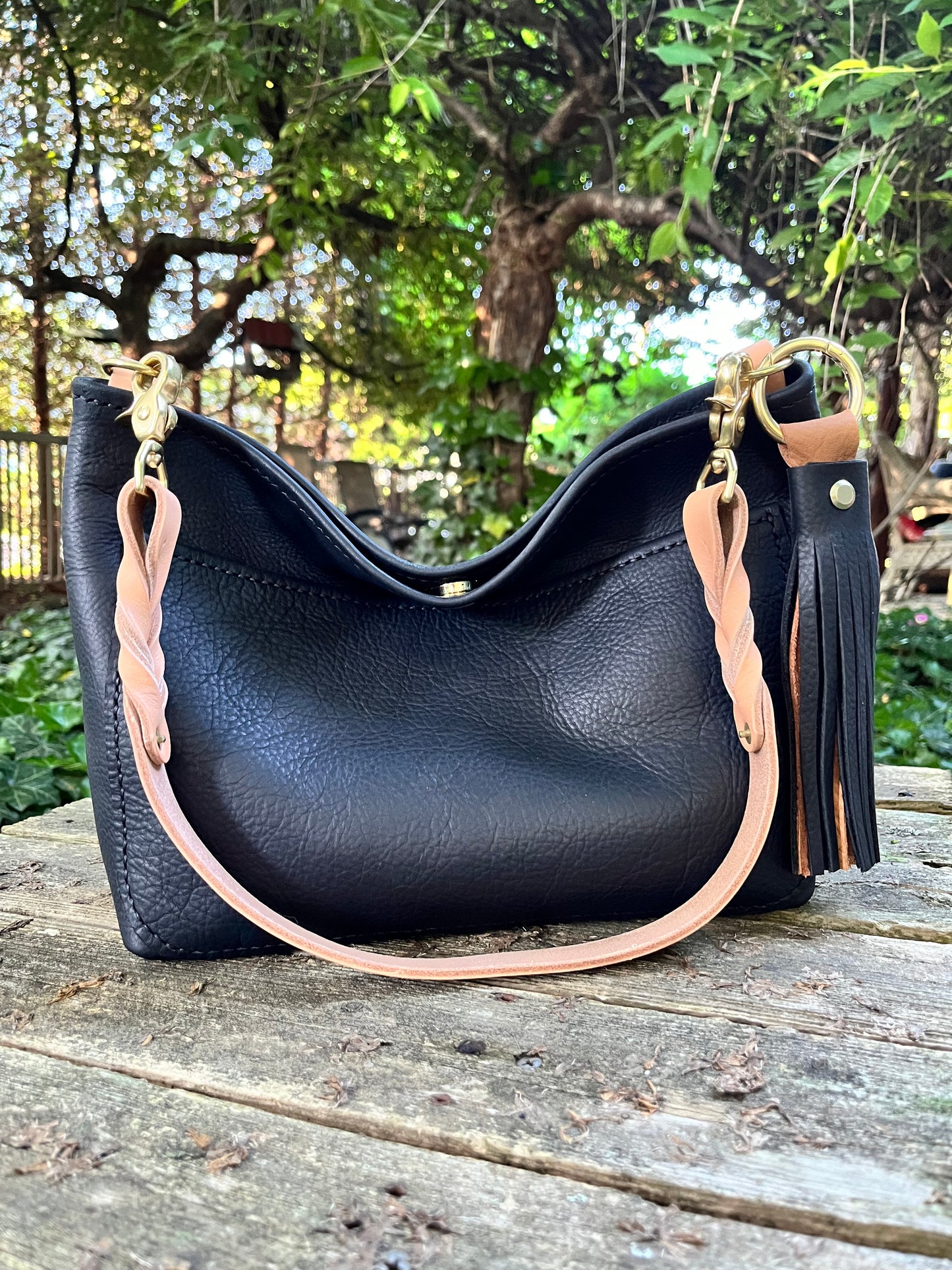 Custom Mini Mimi Convertible Bag in Black Kodiak