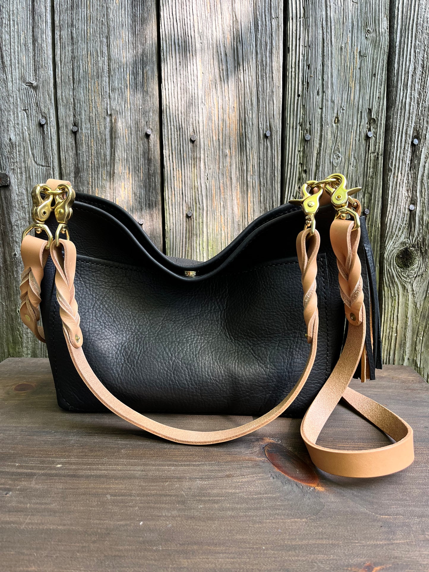 Custom Mini Mimi Convertible Bag in Black Kodiak